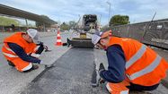 Eco-responsabilité à Anglet, le bitume est thermo-réparé
